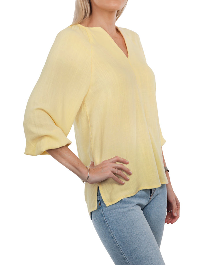 Raglan Sleeve Blouse - Yellow