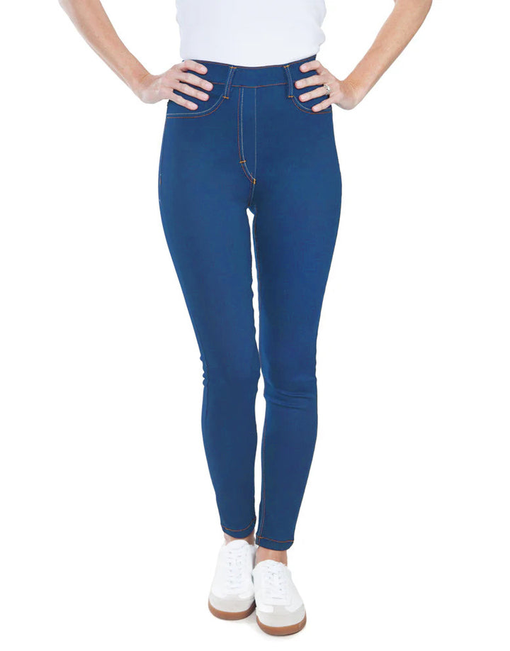 High Waisted Jegging - Blue