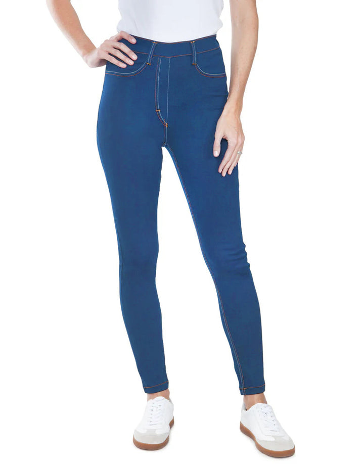 High Waisted Jegging - Blue