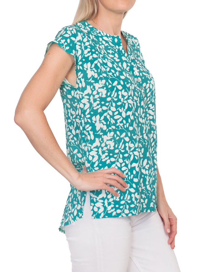 Sara Blouse - Aqua