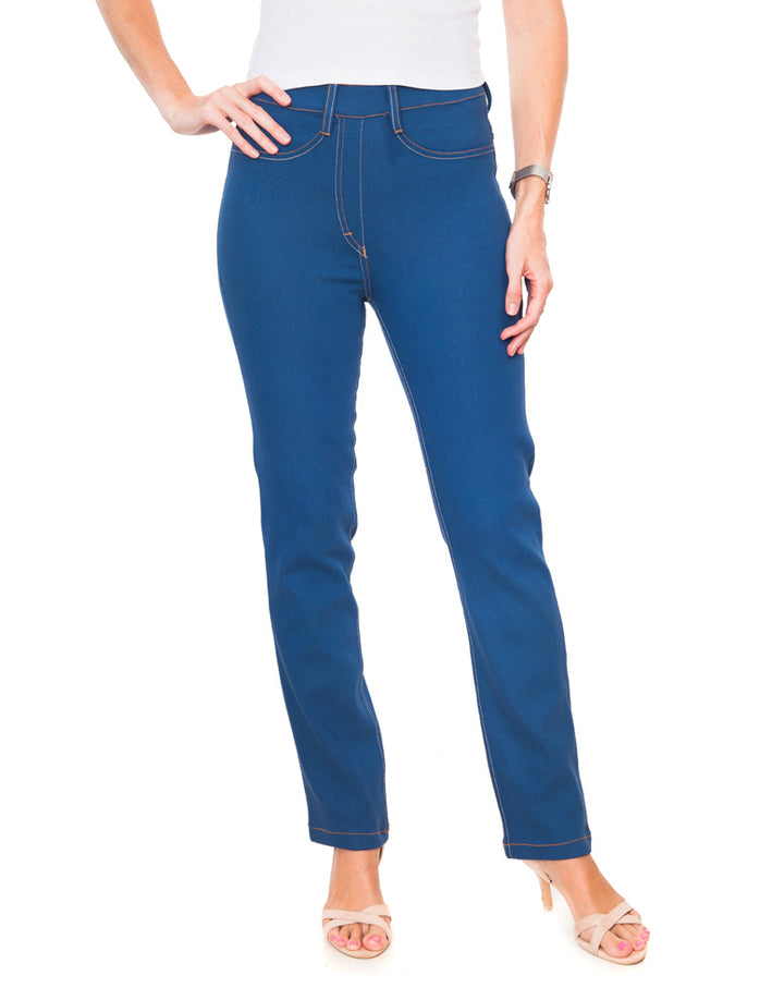 High Waisted Straight Leg - Blue
