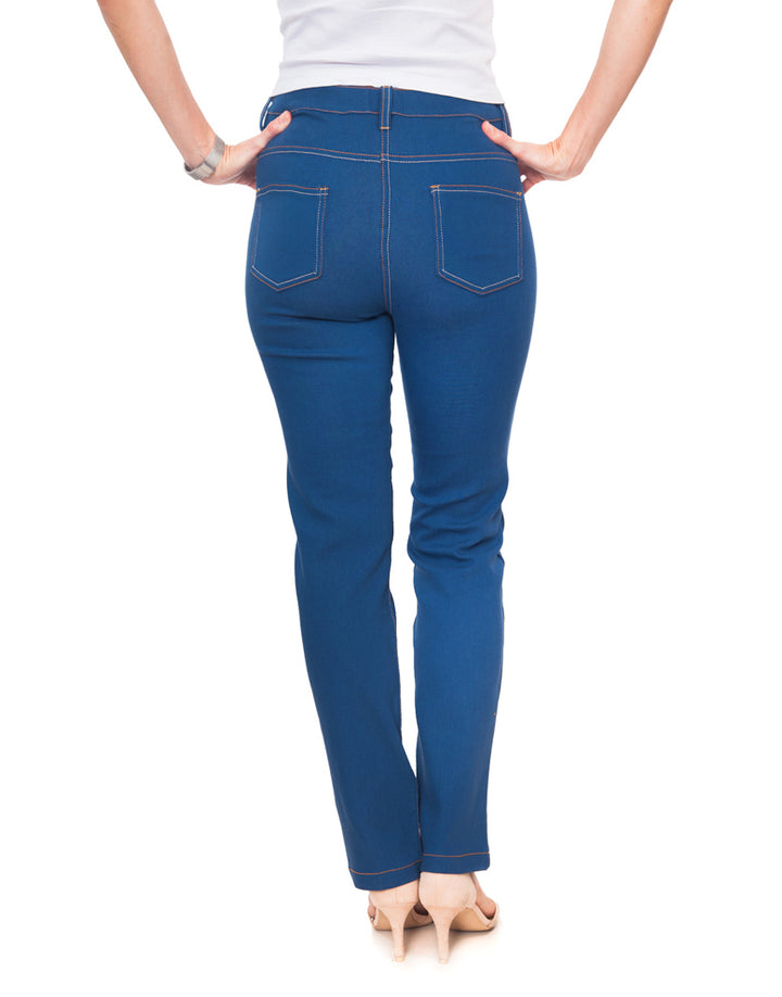 High Waisted Straight Leg - Blue