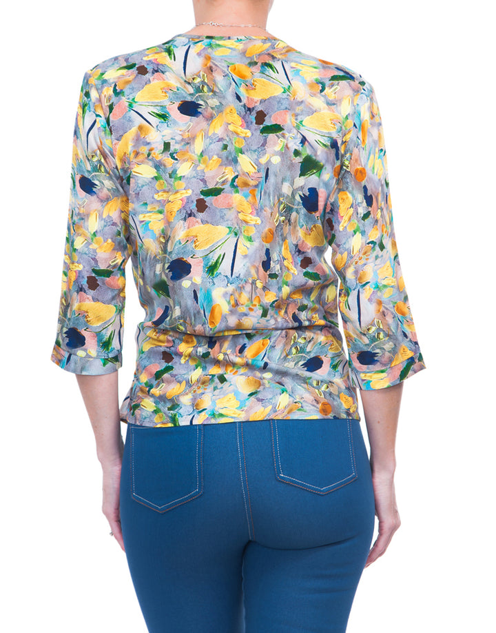 Tie Wrap Top - Warm Floral