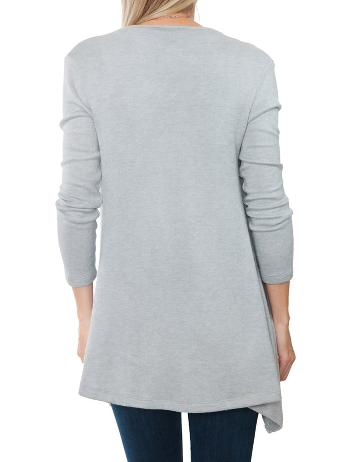 Waterfall Cardi - Grey