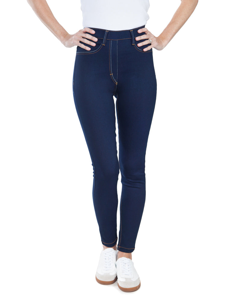 High Waisted Jegging - Navy