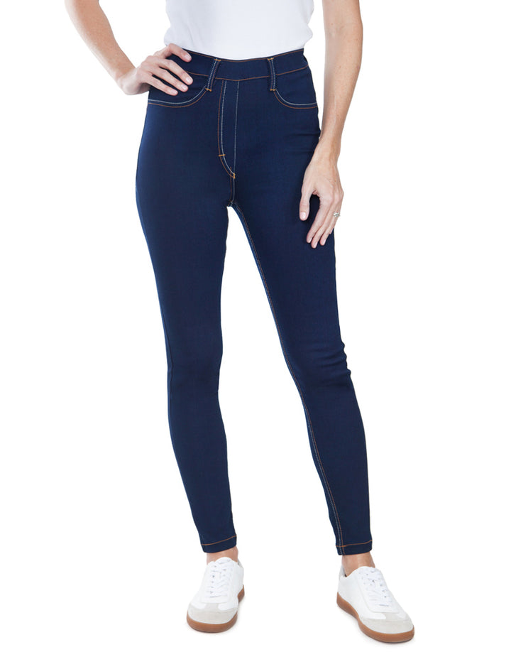 High Waisted Jegging - Navy