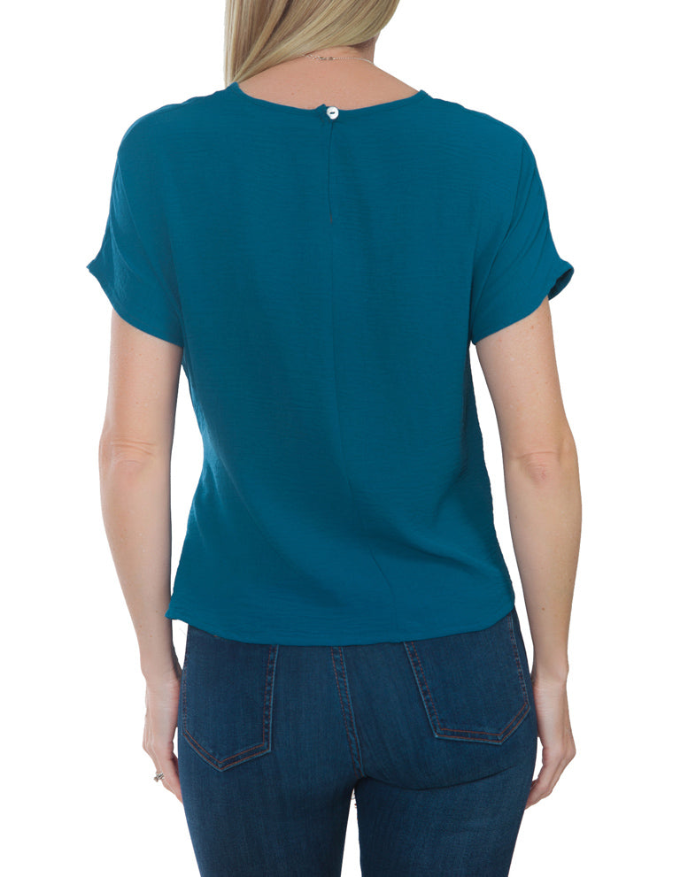 Tie Blouse - Teal