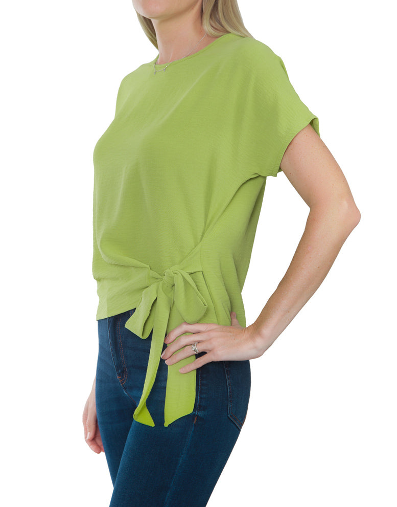 Tie Blouse - Lime