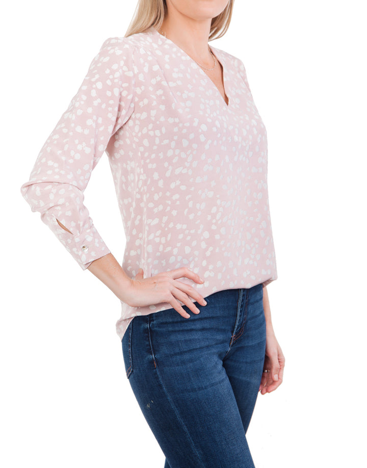 Cuff Blouse - Light Pink
