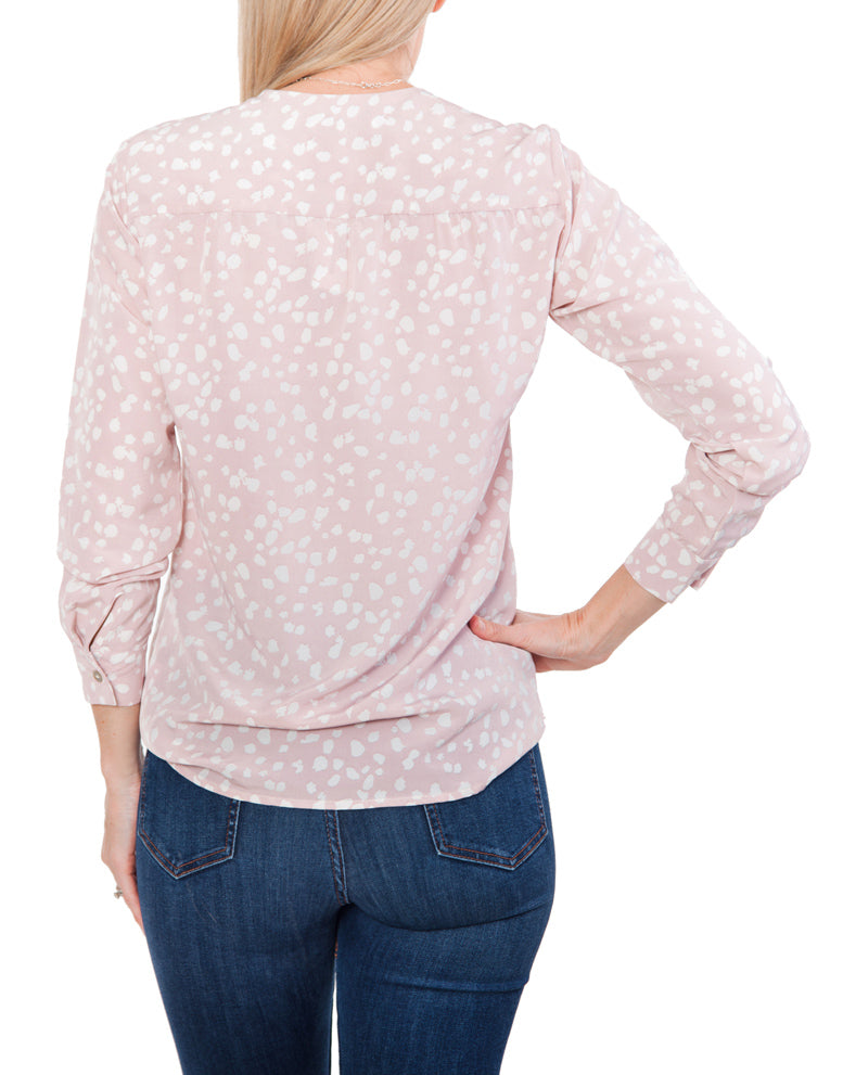 Cuff Blouse - Light Pink