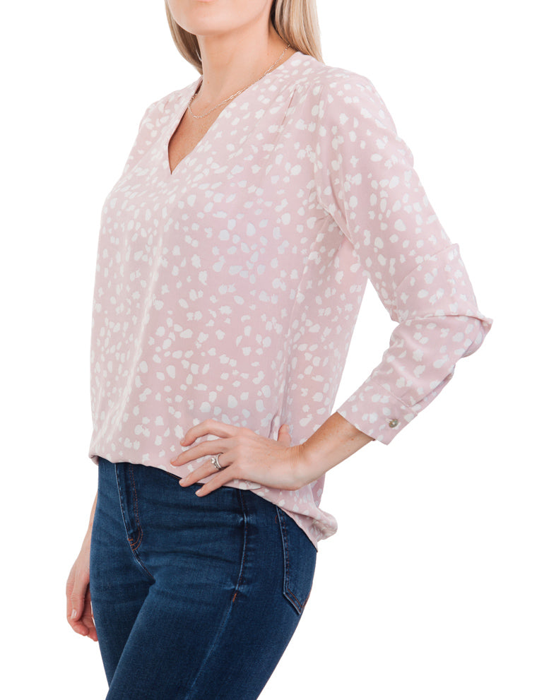 Cuff Blouse - Light Pink