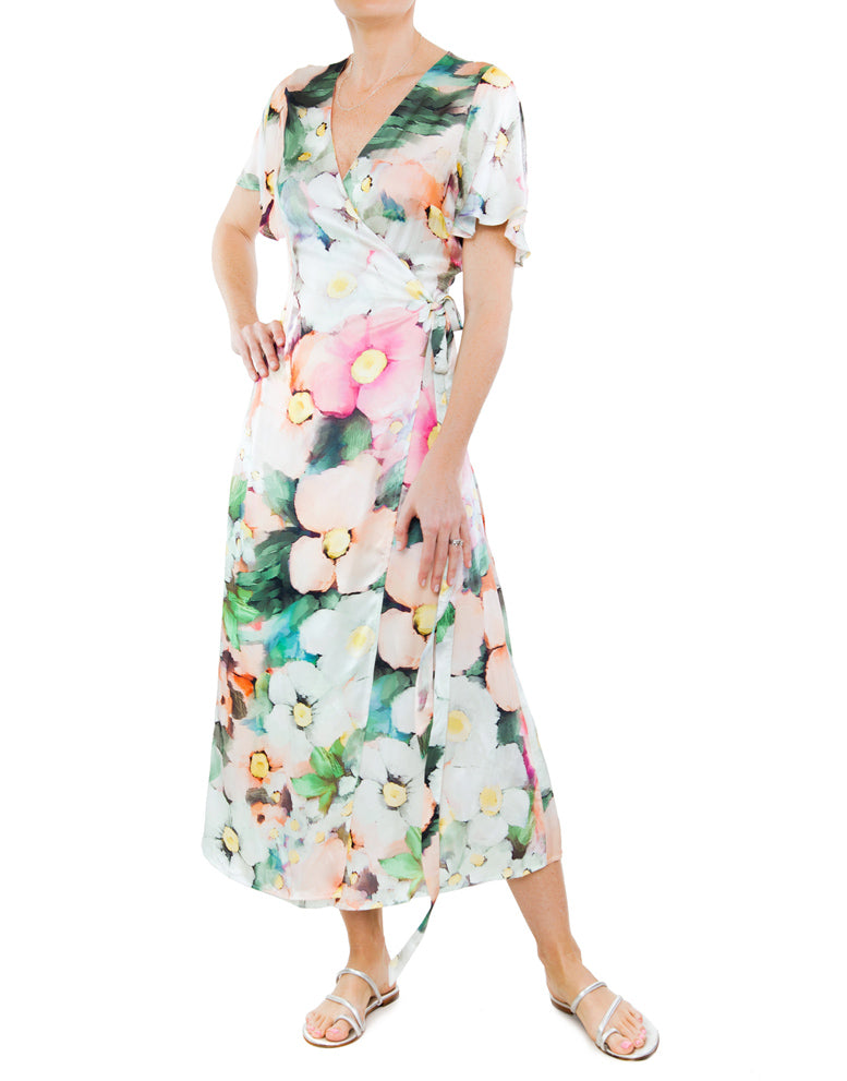 Tuscany Wrap Dress - Warm