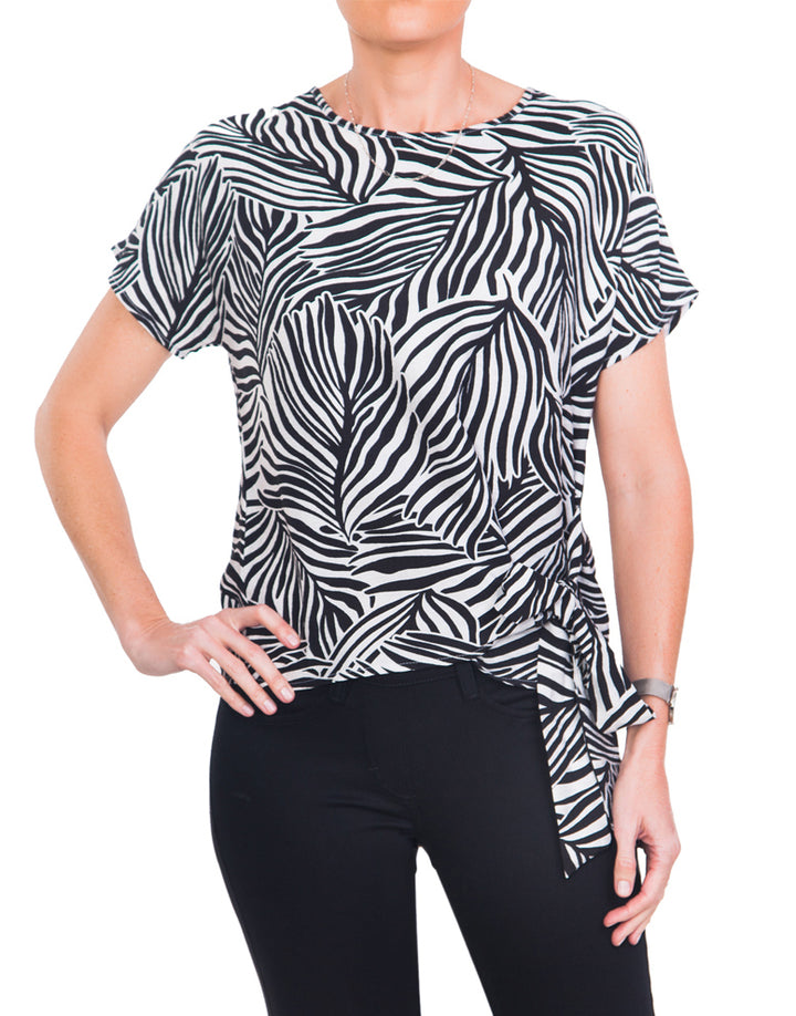Tie Blouse - Black