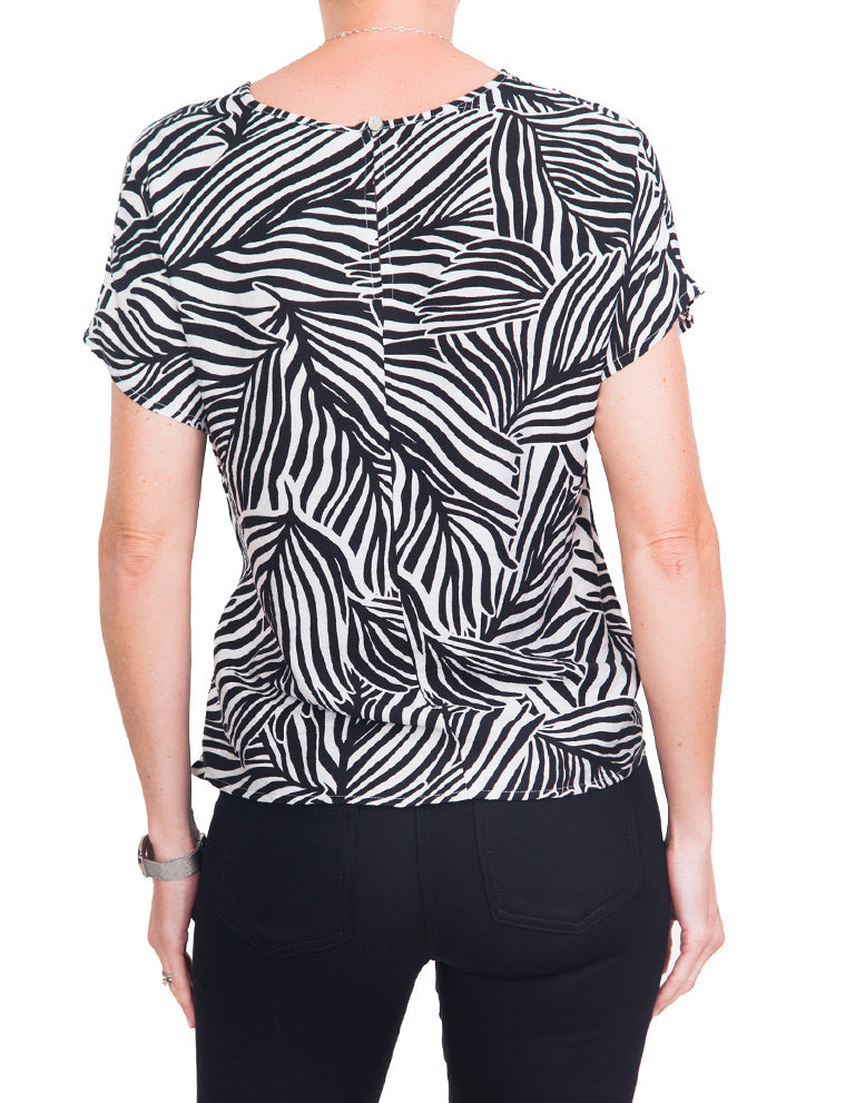 Tie Blouse - Black