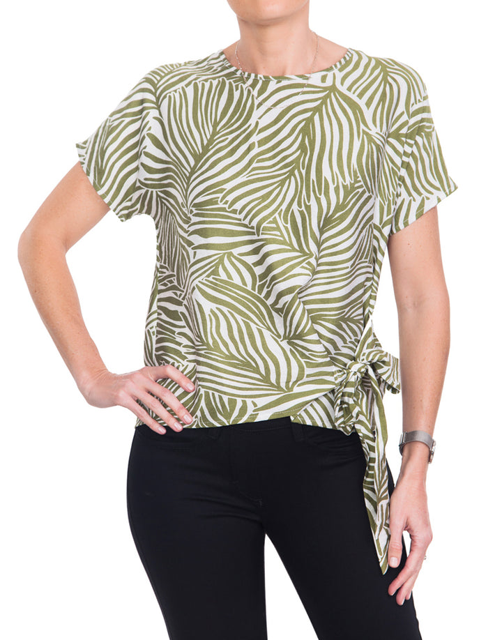 Tie Blouse - Olive