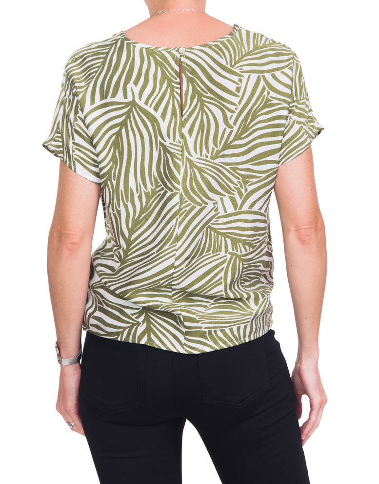 Tie Blouse - Olive